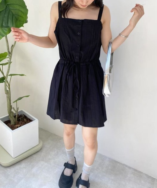 mebole(メボレ)の「サスペンダービスチェミニワンピース(ワンピース・レディース・ホワイト/ブラック・FREE)」の21枚目の写真