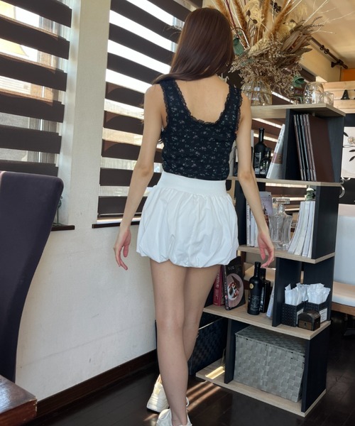 Loco Ocean(ロコオーシャン)の「小花柄レース 太ストラップ タンクトップ 夏服(タンクトップ・レディース・ホワイト/ピンク/ブラック・FREE)」の13枚目の写真