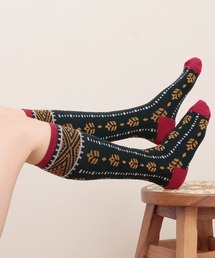 チチカカ | キカフラワーライン着圧ソックス(ソックス/靴下)