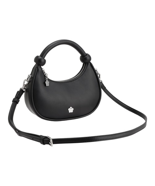 いちご ♡MARY QUANT エナメル 2WAYショルダー バッグ MARY QUANT* デイジーパッチキルトバニティ 2WAYショルダー 4色