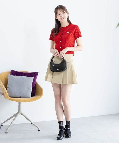 MARY QUANT（マリークワント）の「ハーフムーンメタルデイジー 2WAYショルダー（ショルダーバッグ・レディース・シルバー/ライム/ブラック・FREE）」の15枚目の写真