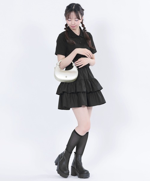 MARY QUANT（マリークワント）の「ハーフムーンメタルデイジー 2WAYショルダー（ショルダーバッグ・レディース・シルバー/ライム/ブラック・FREE）」の10枚目の写真