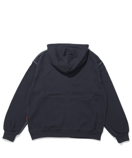 KRIFF MAYER（クリフメイヤー）の「ハニカムワッフルジップパーカー（パーカー・メンズ・ネイビー/チャコール/グレー/ナチュラル・MEDIUM/X-LARGE/LARGE）」の6枚目の写真