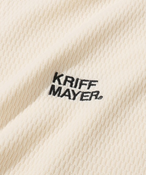 KRIFF MAYER（クリフメイヤー）の「ハニカムワッフルジップパーカー（パーカー・メンズ・ネイビー/チャコール/グレー/ナチュラル・MEDIUM/X-LARGE/LARGE）」の10枚目の写真