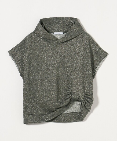 ASTRAET(アストラット)の「<ASTRAET>ラメ ウラケ フーデッド ノースリーブプルオーバー(Tシャツ/カットソー・レディース・ダークグレー/ライトグレー・FREE)」の5枚目の写真