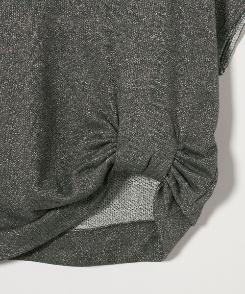 ASTRAET(アストラット)の「<ASTRAET>ラメ ウラケ フーデッド ノースリーブプルオーバー(Tシャツ/カットソー・レディース・ダークグレー/ライトグレー・FREE)」の9枚目の写真
