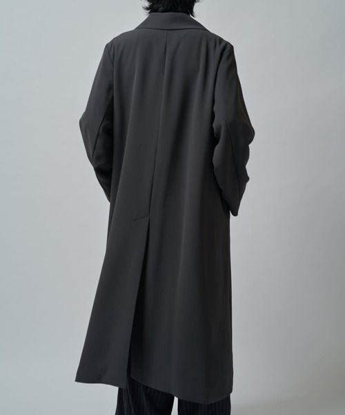 Lui's(ルイス)の「ベーシックロングトレンチコート(トレンチコート・メンズ・チャコールグレー/ブラック・S/M)」の14枚目の写真