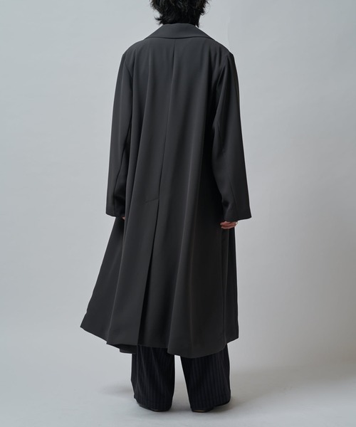 Lui's(ルイス)の「ベーシックロングトレンチコート(トレンチコート・メンズ・チャコールグレー/ブラック・S/M)」の17枚目の写真