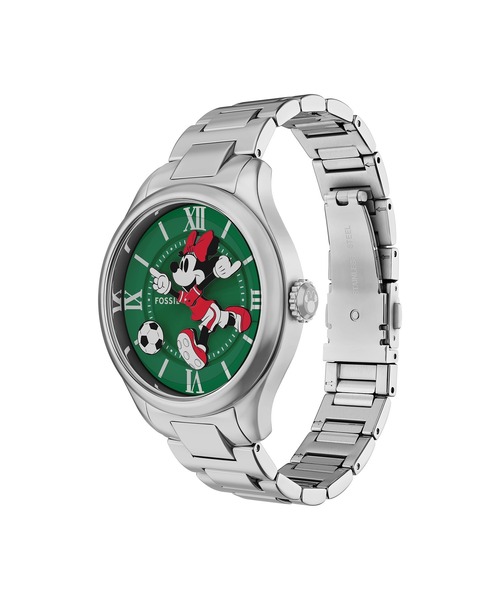 FOSSIL（フォッシル）の「フォッシル | ディズニー Disney Minnie Mouse x Fossil ミニーマウス サッカー 限定版 腕時計 レディース アナログ ステンレス LE1201（アナログ腕時計・レディース・シルバー・FREE）」の3枚目の写真