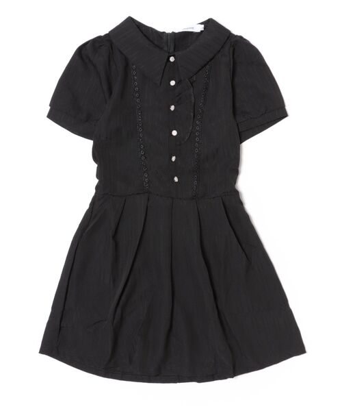 Mayree(メイリー)の「【Mayree】プリーツ 切替 半袖 ミニ丈 ワンピース インナーパンツ付き(ワンピース・レディース・ホワイト/ブラック・SMALL/MEDIUM/LARGE)」の5枚目の写真