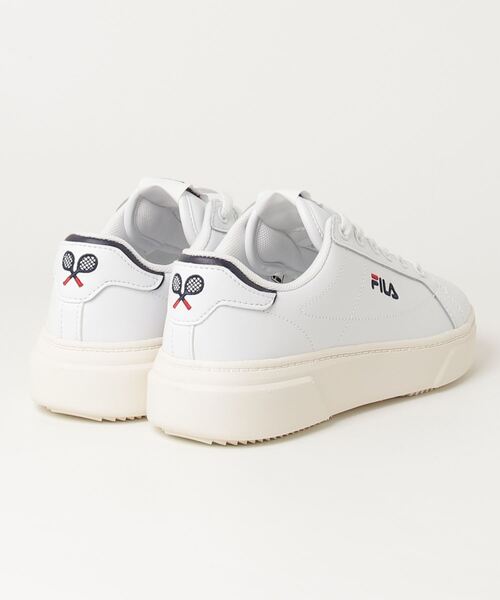 FILA(フィラ)の「FILA フィラ - スニーカー COURT PLUMPY FEATHERY WHITE/FILA NAVY/FILA RED 【UFW24054-125】(スニーカー・メンズ・ホワイト・24.0cm/25.0cm/23.0cm)」の2枚目の写真