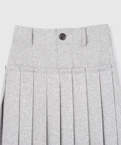VICKY（ビッキー）の「サマーツィードプリーツスカート≪手洗い可能≫（スカート・レディース・オフホワイト/ブラウン/ライトグレー・M）」の4枚目の写真