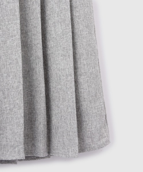 VICKY（ビッキー）の「サマーツィードプリーツスカート≪手洗い可能≫（スカート・レディース・オフホワイト/ブラウン/ライトグレー・M）」の6枚目の写真