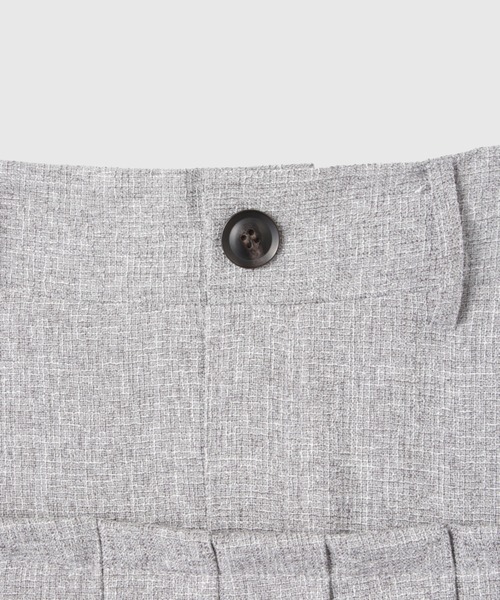 VICKY（ビッキー）の「サマーツィードプリーツスカート≪手洗い可能≫（スカート・レディース・オフホワイト/ブラウン/ライトグレー・M）」の7枚目の写真