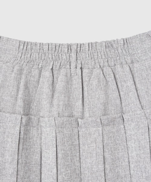 VICKY（ビッキー）の「サマーツィードプリーツスカート≪手洗い可能≫（スカート・レディース・オフホワイト/ブラウン/ライトグレー・M）」の8枚目の写真