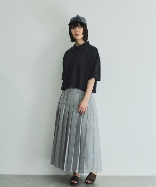 VICKY（ビッキー）の「サマーツィードプリーツスカート≪手洗い可能≫（スカート・レディース・オフホワイト/ブラウン/ライトグレー・M）」の12枚目の写真