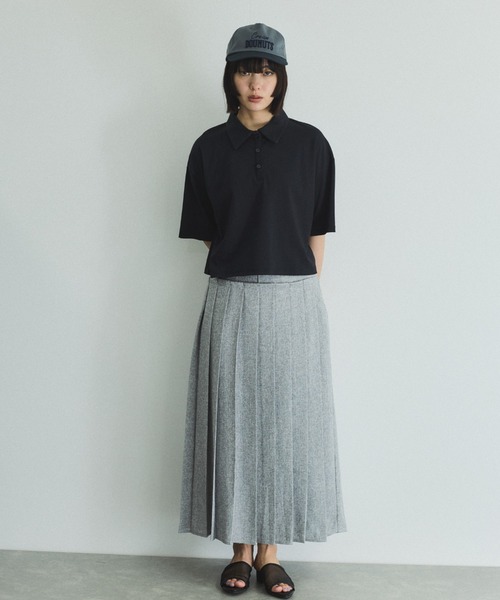 VICKY（ビッキー）の「サマーツィードプリーツスカート≪手洗い可能≫（スカート・レディース・オフホワイト/ブラウン/ライトグレー・M）」の13枚目の写真