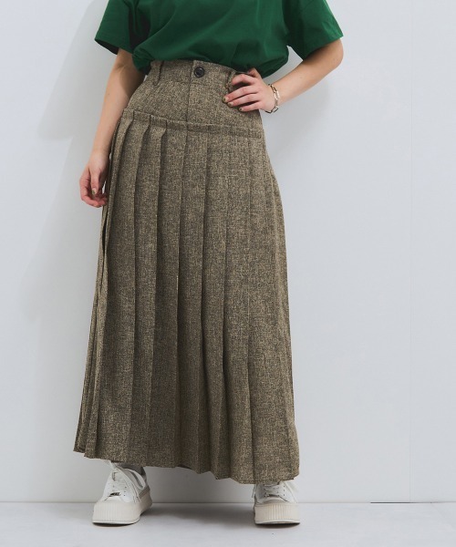 VICKY（ビッキー）の「サマーツィードプリーツスカート≪手洗い可能≫（スカート・レディース・オフホワイト/ブラウン/ライトグレー・M）」の21枚目の写真