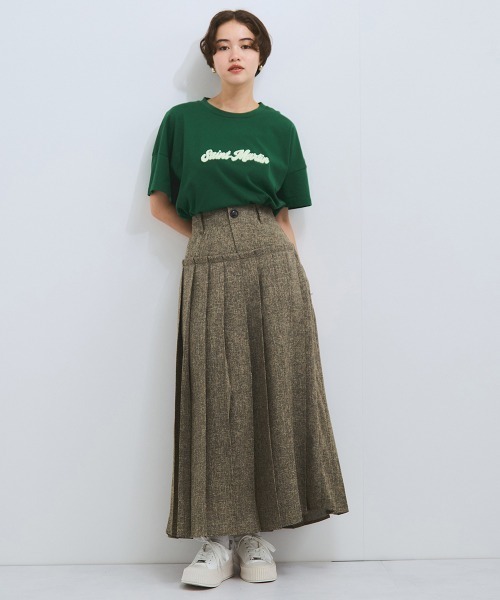 VICKY（ビッキー）の「サマーツィードプリーツスカート≪手洗い可能≫（スカート・レディース・オフホワイト/ブラウン/ライトグレー・M）」の22枚目の写真