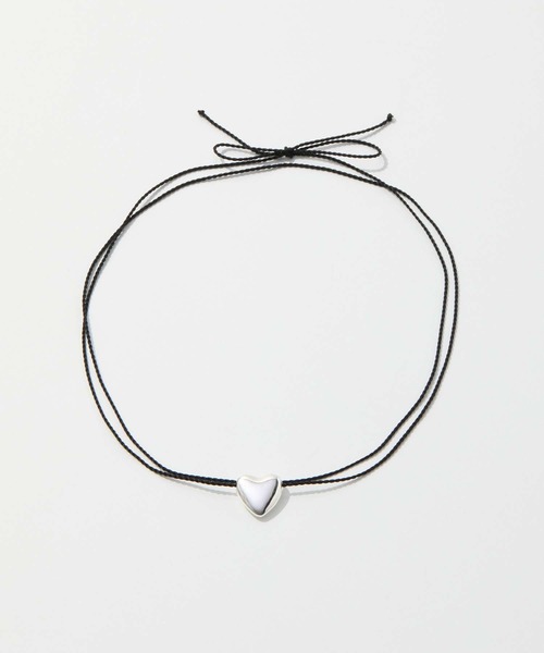 ANNIKA INEZ（アニカイネズ）の「ANNIKA INEZ Heart Necklace, Mini アニカ イネズ ハート ネックレス（ネックレス・レディース・シルバー・FREE）」の5枚目の写真