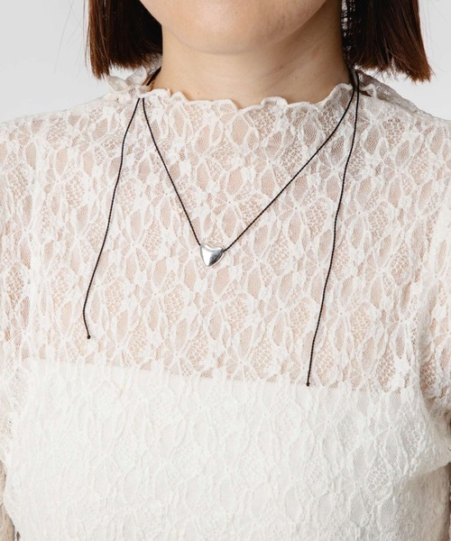 ANNIKA INEZ（アニカイネズ）の「ANNIKA INEZ Heart Necklace, Mini アニカ イネズ ハート ネックレス（ネックレス・レディース・シルバー・FREE）」の8枚目の写真