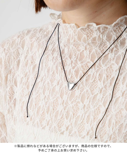 ANNIKA INEZ（アニカイネズ）の「ANNIKA INEZ Heart Necklace, Mini アニカ イネズ ハート ネックレス（ネックレス・レディース・シルバー・FREE）」の9枚目の写真