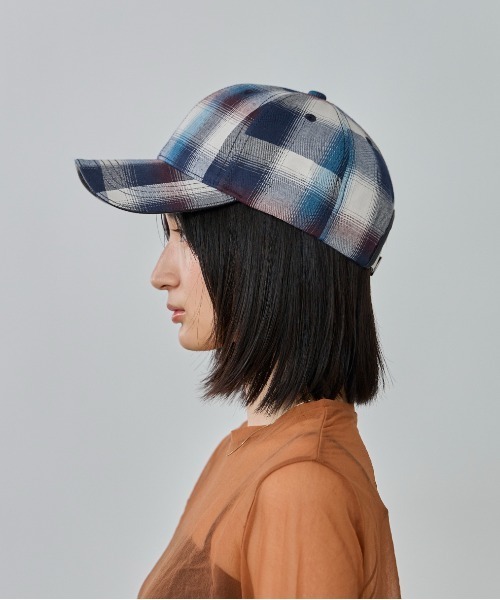 OVERRIDE（オーバーライド）の「OVERRIDE  OGC CHECK 6P CAP SG / オーバーライド（キャップ・レディース・ネイビー/レッド/ブラウン・57~59cm）」の13枚目の写真