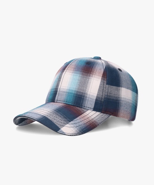 OVERRIDE（オーバーライド）の「OVERRIDE  OGC CHECK 6P CAP SG / オーバーライド（キャップ・レディース・ネイビー/レッド/ブラウン・57~59cm）」の16枚目の写真