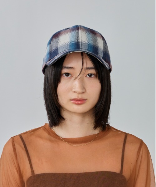 OVERRIDE（オーバーライド）の「OVERRIDE  OGC CHECK 6P CAP SG / オーバーライド（キャップ・レディース・ネイビー/レッド/ブラウン・57~59cm）」の22枚目の写真