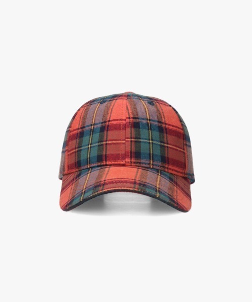 OVERRIDE（オーバーライド）の「OVERRIDE  OGC CHECK 6P CAP SG / オーバーライド（キャップ・レディース・ネイビー/レッド/ブラウン・57~59cm）」の9枚目の写真