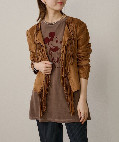S*a様 フリンジ付きスエードジャケット フリンジ付きスエードジャケット FRINGE BOAR SUEDE JACKET メンズ