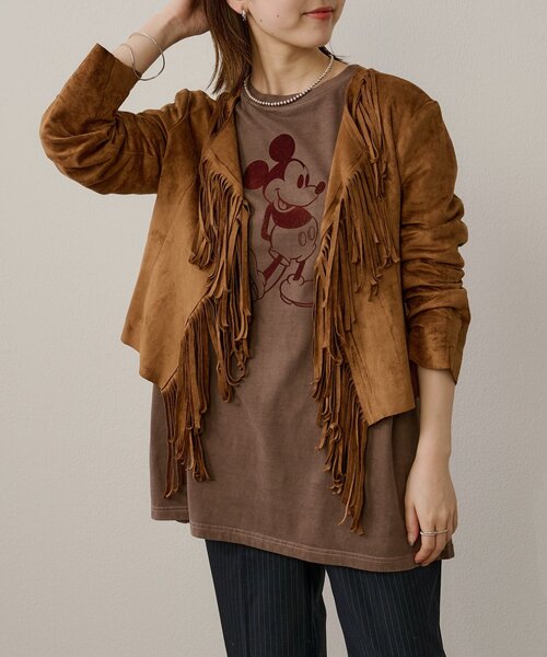 Omekashi（オメカシ）の「スエードフリンジジャケット（その他アウター