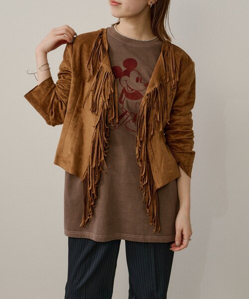Omekashi（オメカシ）の「スエードフリンジジャケット（その他アウター