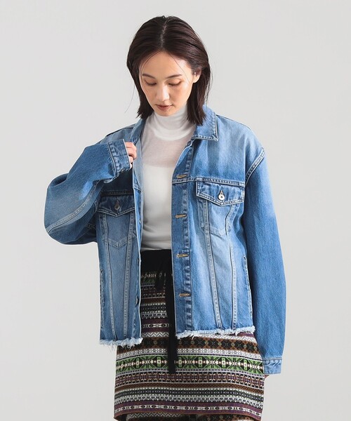 値下げ　inscrire オーバーサイズデニムジャケット　38 セール】INSCRIRE / デニム ジャケット（デニムジャケット）｜INSCRIRE