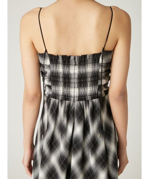 FRAY I.D（フレイアイディー）の「オンブレチェックアシメヘム