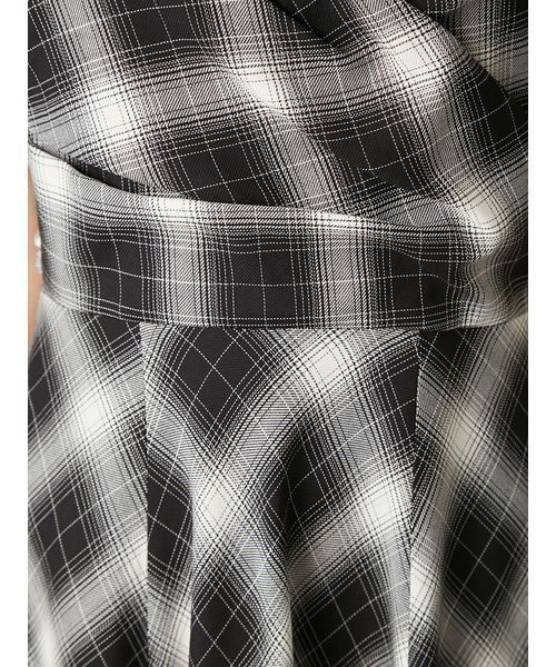 オンブレチェックアシメヘムキャミドレス（ワンピース）｜FRAY I.D
