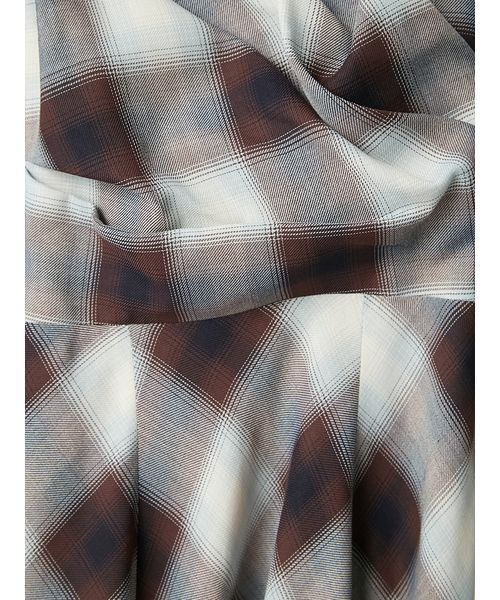 オンブレチェックアシメヘムキャミドレス（ワンピース）｜FRAY I.D