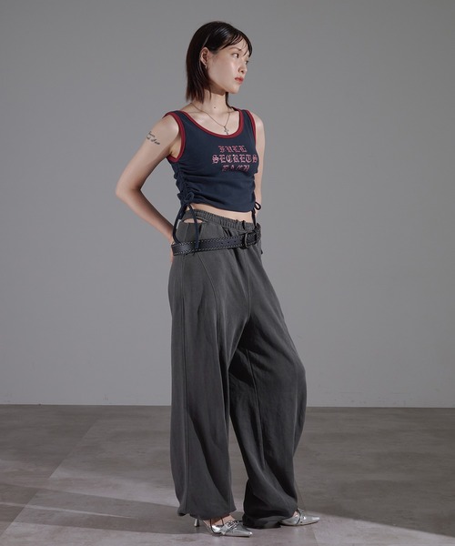 apres jour mignon(アプレジュールミニョン)の「リンガーキラキラタンク【ZOZOTOWN限定アイテム】(タンクトップ・レディース・ブラウン系その他/チャコールグレー/オレンジ/ネイビー・X-LARGE/フリー)」の10枚目の写真