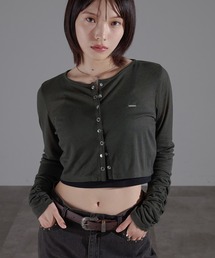 ブラック クロップドカーディガン Prada クロップド カーディガン | ブラック | FARFETCH JP