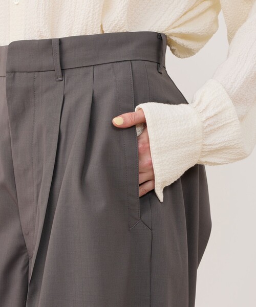 HAVERSACK（ハバーザック）の「HAVERSACK 2タックショートパンツ（その他パンツ・レディース・グレー/ネイビー・1/2/0）」の9枚目の写真