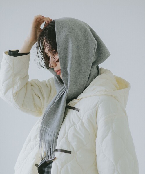 B:MING by BEAMS（ビーミングバイビームス）の「カシミヤ ストール（ストール/ショール・レディース・ライトグレー/ベージュ/ホワイト系その他5・ONE SIZE）」の4枚目の写真