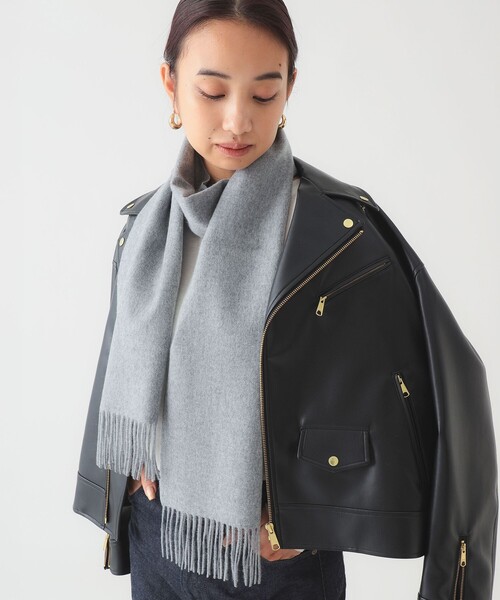 B:MING by BEAMS（ビーミングバイビームス）の「カシミヤ ストール（ストール/ショール・レディース・ライトグレー/ベージュ/ホワイト系その他5・ONE SIZE）」の5枚目の写真