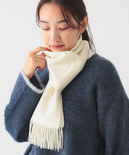 B:MING by BEAMS（ビーミングバイビームス）の「カシミヤ ストール（ストール/ショール・レディース・ライトグレー/ベージュ/ホワイト系その他5・ONE SIZE）」の16枚目の写真