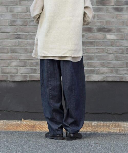 かぐれ（カグレ）の「デニムボリュームパンツ（デニムパンツ・レディース・インディゴブルー・FREE）」の4枚目の写真