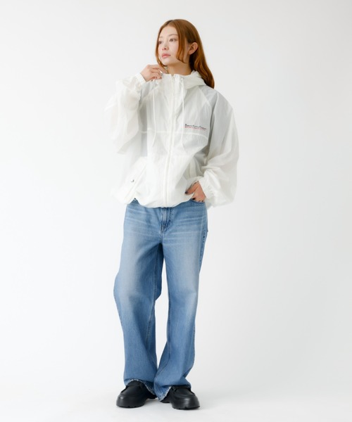 Rouge vif la cle（ルージュヴィフラクレ）の「【PARROTT CANVAS/パロットキャンバス】ピーシー ナイロンブルゾン / ウインドブレーカー（ブルゾン・レディース・ホワイト・フリー）」の2枚目の写真