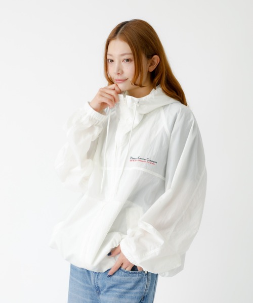 Rouge vif la cle（ルージュヴィフラクレ）の「【PARROTT CANVAS/パロットキャンバス】ピーシー ナイロンブルゾン / ウインドブレーカー（ブルゾン・レディース・ホワイト・フリー）」の3枚目の写真