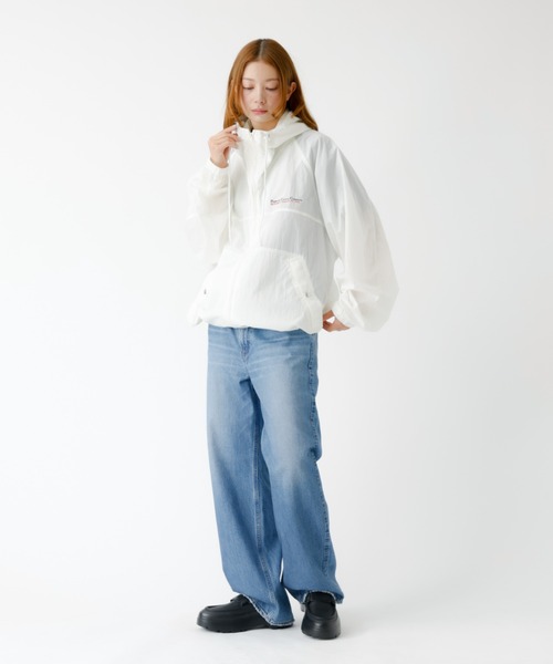 Rouge vif la cle（ルージュヴィフラクレ）の「【PARROTT CANVAS/パロットキャンバス】ピーシー ナイロンブルゾン / ウインドブレーカー（ブルゾン・レディース・ホワイト・フリー）」の9枚目の写真