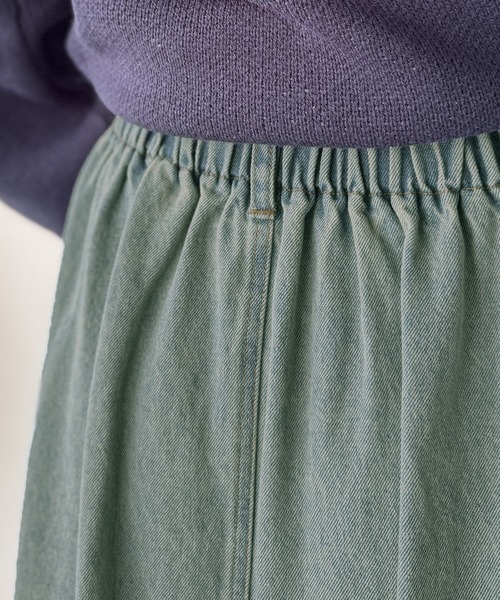 classicalelf（クラシカルエルフ）の「綿100％ 主役級の美フレアスカートでコーデの格上げ  デニムフレアスカート（ロング）（デニムスカート・レディース・ブルー/ブラック・SMALL/X-LARGE/LARGE/MEDIUM）」の19枚目の写真