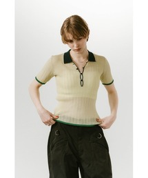Knuth Marf | sheer polo knit(Tシャツ/カットソー)
