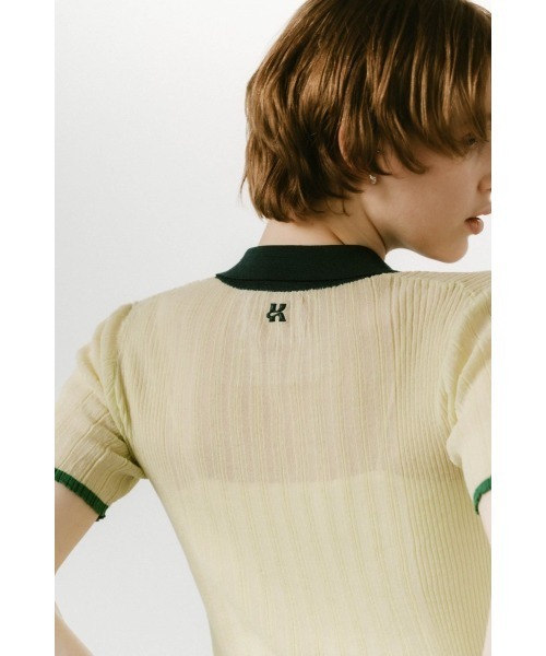 新品タグ付きknuthmarf クヌースマーフ sheer polo knit sheer polo knit /3color | KNUTH MARF